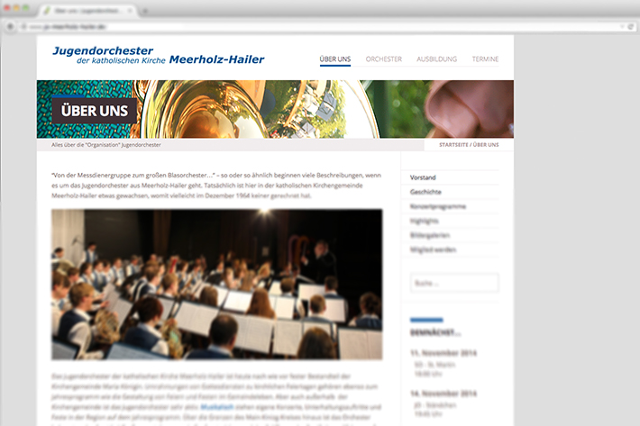 Neues Gewand für die Homepage