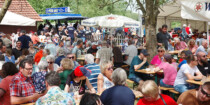 Voller Biergarten am Anglerheim