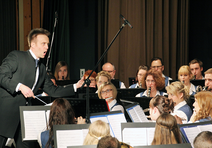 Jens Weismantel und das Stammorchester in Aktion